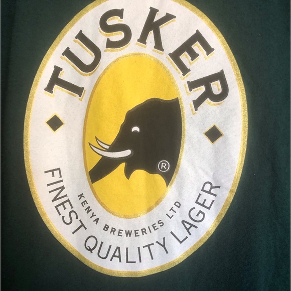 TUSKER KENYA LAGER  T SHIRT NWOT SIZE M - Picture 2 of 3
